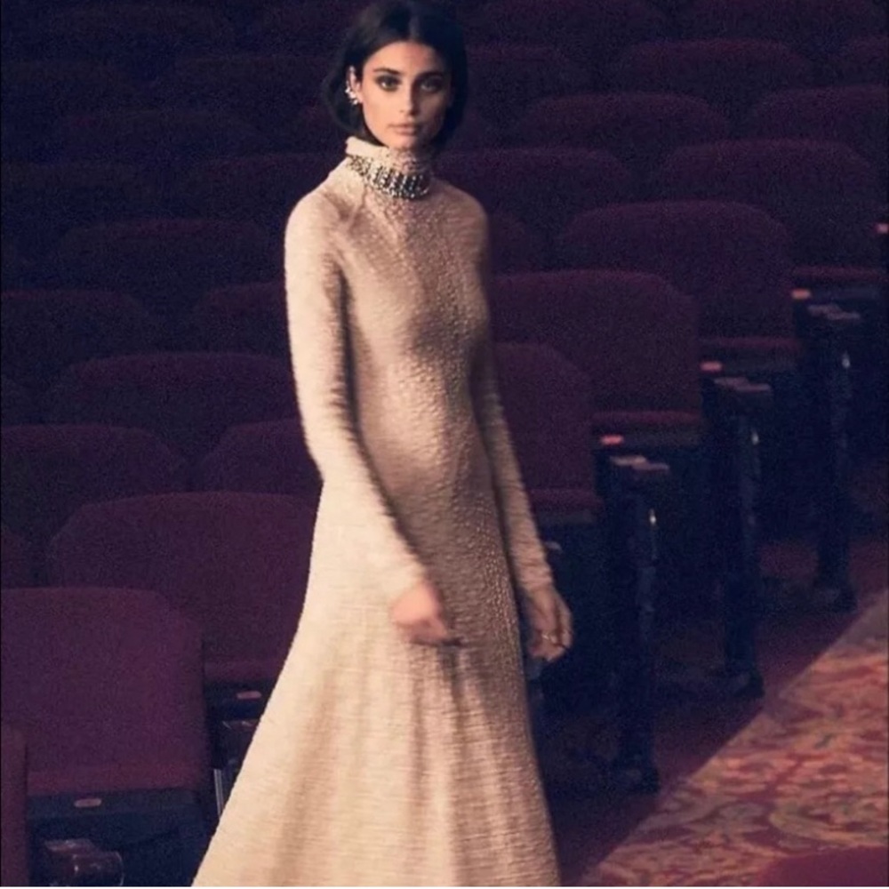 FREE PEOPLE floral lace long sleeve maxi dress